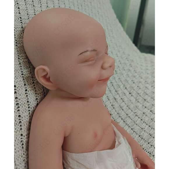 45cm Drink-wet Newborn 6.83lbs Silicone Reborn Baby Dolls Cute Baby Boy Doll - Picture 11 of 16